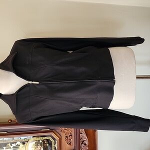Nike Dri-Fit Black Zip Up Sport Athletic Jacket, M